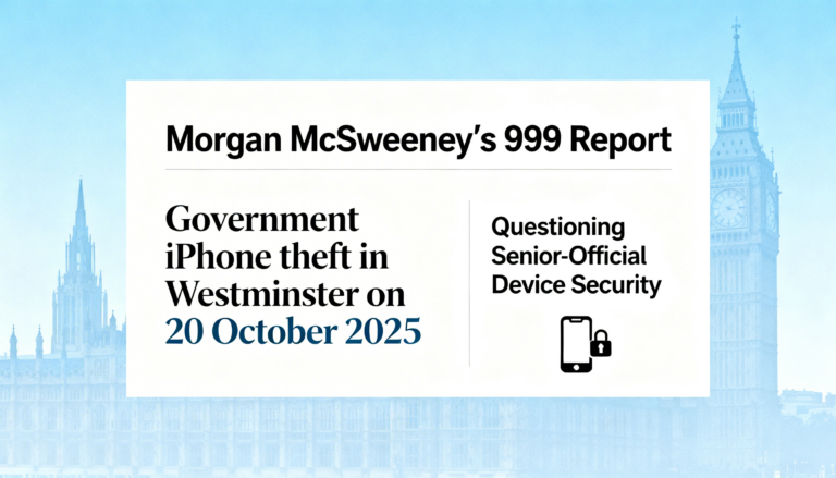 Met Police Releases Full 999 Transcript in McSweeney Phone Theft Case